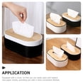 thumbnail image 4 of USHOBE 2pcs Japanese Bamboo Tissue Box for Covered Storage Rustic Design Café Use, 4 of 7