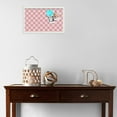 thumbnail image 3 of PinPix 20x12 Custom Cork Bulletin Board Argyle Light Pink Poster Board Has a Fabric Style Canvas Finish, Framed in Argyle Light Pink, by ArtToFrames (PinPix-649), 3 of 6