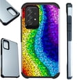 thumbnail image 1 of Compatible with Samsung Galaxy A52 Hybrid Fusion Guard Phone Case Cover (Rainbow Glass), 1 of 1