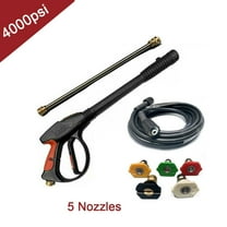 ECUTEE 4000PSI High Pressure Washer Gun For Car Wash with 5 Nozzles   26ft Garden Hose