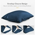 thumbnail image 3 of SORMAG Standard Pillow Cases Bamboo Cooling Pillowcases Set of 2 Pack,20x26 inches,Navy Blue, 3 of 11