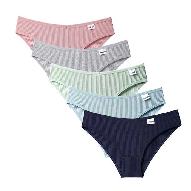 Vente de Liquidation 2025 sous-Vêtements Femmes 5 Pcs Culottes Liquidation sous-Vêtements Bikini Strings Culottes Culottes