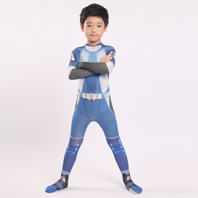 Los niños Cosplay disfraz soldado niño 3D Spandex Zentai niños niñas mono Homelander Starlight mono Halloween niñosUn tren100-110 cm y los chicos Deng Xun unisex