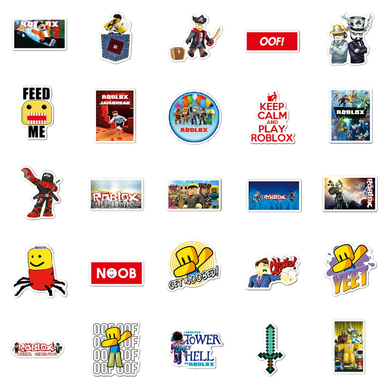 Roblox Sticker Pack[100pcs]Sticker Decals Best Gift for kids children Teens  Waterproof Online Gaming Stickers pack for Home Decor Phone Hydro Flasks  Water Bottle Bicycle Skateboard Laptop pads Luggage 