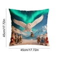 thumbnail image 4 of Christmas Pillow Covers for Decorations Indoor18x18" Christmas Pillow Covers Decorative Pillow Cases with Soft Fabric Hidden Zipper Cushion Covers, 4 of 6
