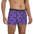 thumbnail image 5 of Men's Boxer Briefs, bat night sky purple cool Soft Comfy Mens Underwear Boxer Briefs Breathable With Widen Waist, 5 of 7