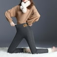 thumbnail image 5 of Teacher ZVAVZ High Waist Fleece Lined Leggings for Women Plus Size Thermal Tights Plush Warm Thick Tummy Control Leggings Casual High Waist Snow Pants Fleece Lined Leggings, 5 of 7