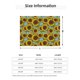 thumbnail image 5 of Balery Sunflowers Manta de Franela con Dibujo, Lujo Ultra Suave y Cálido, Antipelusa y Resistente a las Arrugas para Cama, Sofá, Camping -50"x40", 5 of 6