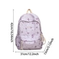 thumbnail image 3 of Girls Backpacks Girls Bowknot Backpack Japanese Style Cute Large Capacity Student School Bag Blue One Size, 3 of 9