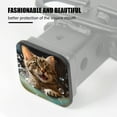 thumbnail image 3 of Hitch Cover Fits For 2-Inch Hitch,Cute Cat Playing With Soap Bubbles In Colorful Bubble Tuberubber Trailer Hitch Cover Tube Plug Insert,Car Exterior Accessories, Receiver Tube Hitch Plug, 3 of 6