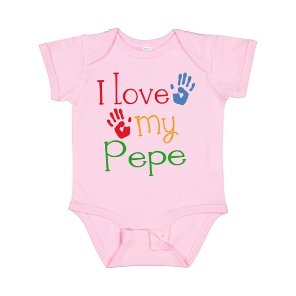 Inktastic Pepe Grandkids Handprints Boys or Girls Baby Bodysuit