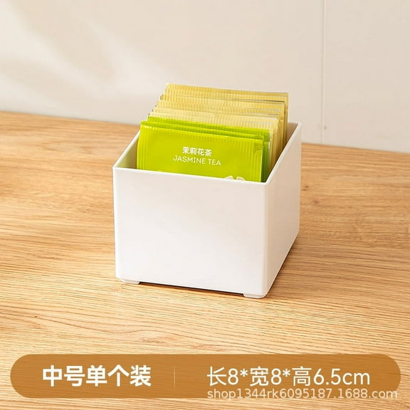 Countertop Coffee Bag Box Acrylic Tea Bag Box Tea Coffee Packet Organizer
