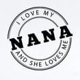 thumbnail image 2 of CafePress - I Love My Nana And She Loves Me Body Suit - Baby Light Bodysuit, Size Newborn - 24 Months, 2 of 4