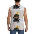 thumbnail image 4 of Kdxio Dachshund Sitting in Bathtub for Men's Muscle T-shirt,Sleeveless for Workout Running Athletic Gym Lounge Casual, 4 of 7