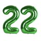 thumbnail image 1 of Globos Número Enyeopd 40" Decoración de Fiesta Verde, 1 of 6