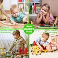 thumbnail image 5 of ToysOpoly 55 Pcs Wooden Train Tracks Set, Magnetic Train Sets Toy for Boys Girls Kids Toddlers, 5 of 9