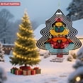 thumbnail image 3 of Vibrant Metal Hanging Christmas Tree Wind Spinner - Design with Intricate Patterns & Bold Colors for Garden Decor, 3 of 7