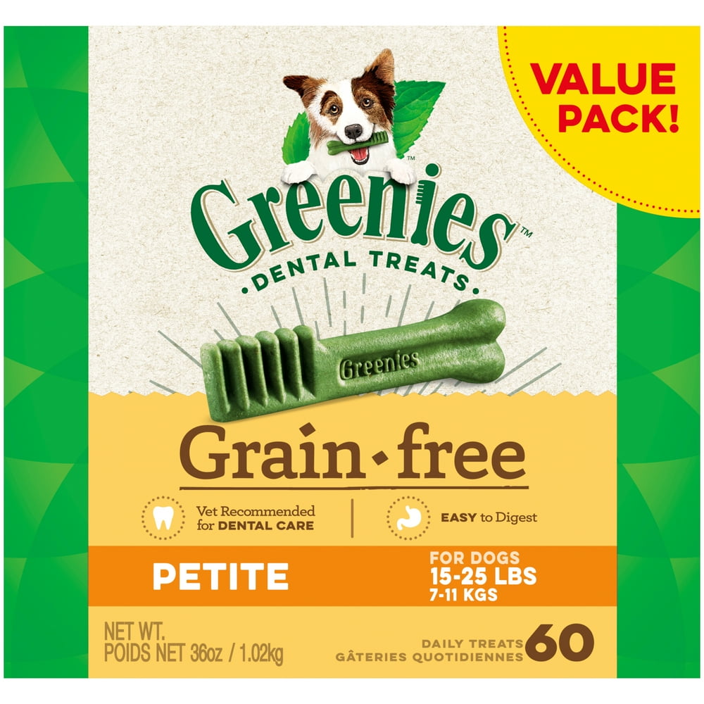 GREENIES Grain Free Petite Natural Dog Dental Care Chews Oral Health