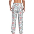 thumbnail image 3 of Xecao Cute Rabbit And Heart Men's Straight Lounge Pajama Pants: The Ultimate in Comfortable Sleepwear, 3 of 9