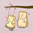 thumbnail image 3 of CafePress - Cute Cartoon Hedgehog Couple At Tree Swing Toddler - Cute Toddler T-Shirt, 100% Cotton, 3 of 4