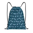 thumbnail image 1 of Xecao Cute Shark Pattern Sports Drawstring Backpack - String Swim Gym Bag with Wet Proof Pocket for Women&Men-Medium, 1 of 6