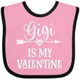 thumbnail image 3 of Inktastic Gigi is My Valentine Boys or Girls Baby Bib, 3 of 4