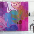 thumbnail image 1 of Ambesonne Abstract Shower Curtain, Waves in Hand-drawn Style, 69"Wx84"L, Multicolor, 1 of 3