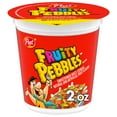 thumbnail image 3 of (12 pack) Post Fruity PEBBLES Breakfast Cereal, Gluten Free, On-the-Go Snack, 2 oz Individual Cup, 3 of 20