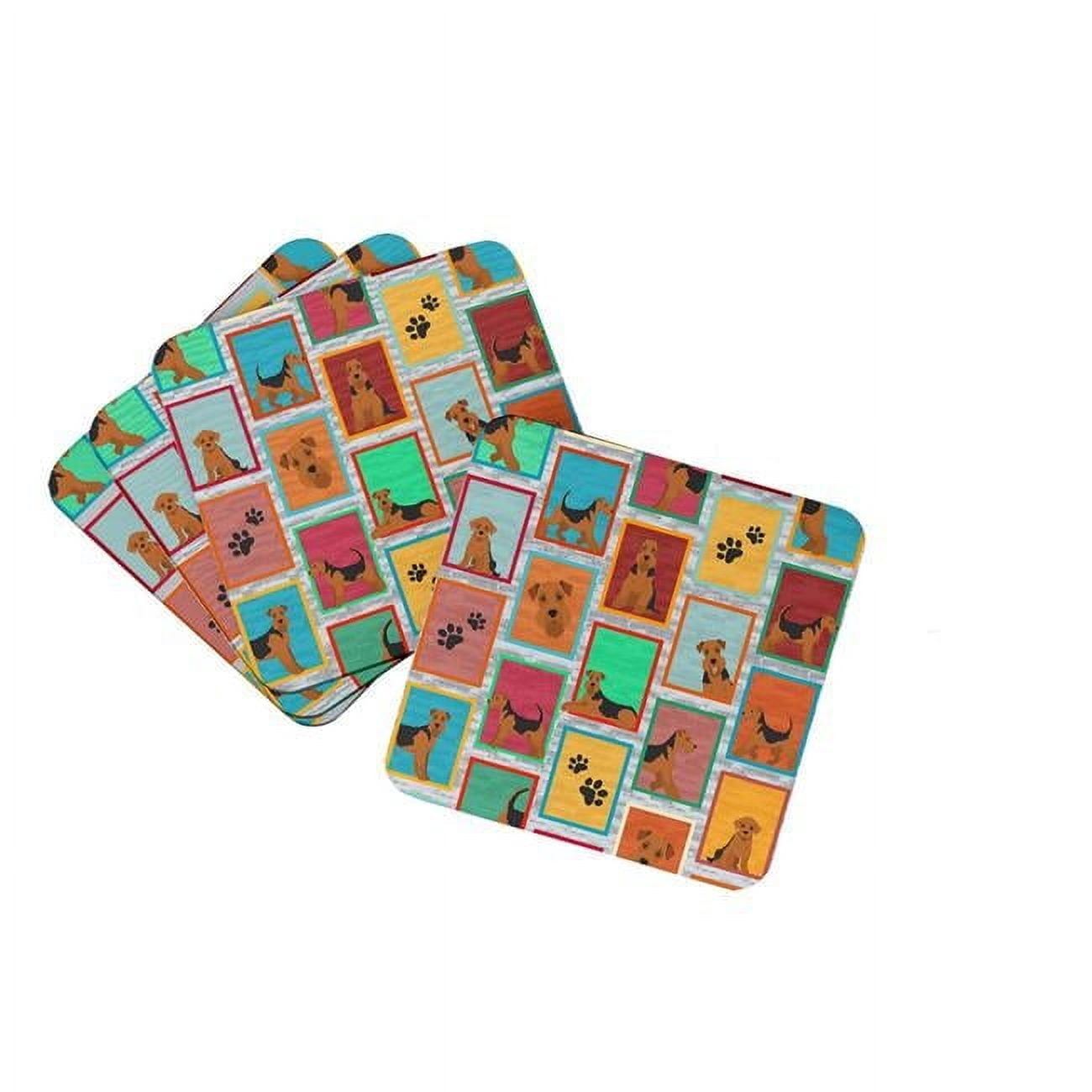 Lots of Westie Foam Coaster Set of 4 3.5 in x 3.5 in