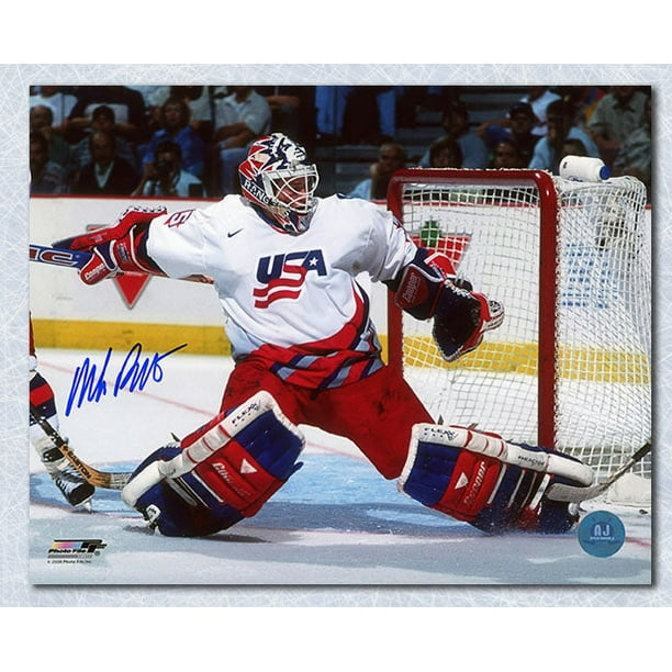 Mike Richter USA Hockey Autographed World Cup Goalie 8x10 Photo