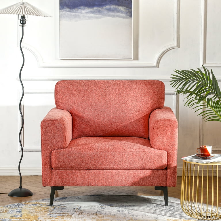 Red living room chairs deals