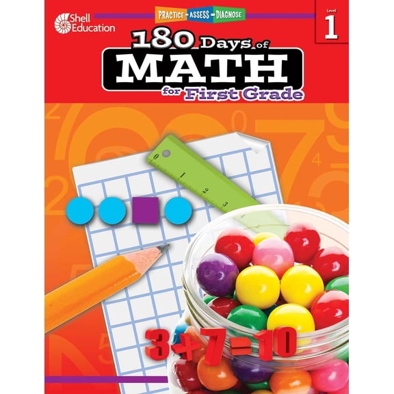 Pre-Owned 180 Days(tm) Math for First Grade: Practice, Assess, Diagnose (Paperback) 1425808042 9781425808044