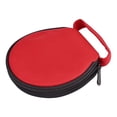 thumbnail image 4 of Unique Bargains Home Car Nylon Hand Carry Zipper Storage Round Case CD Holder Bag Red 20 Discs, 4 of 4