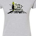 thumbnail image 3 of The Grinch - You're In For A Night Of Fright - Juniors Fitted Graphic T-Shirt, 3 of 5