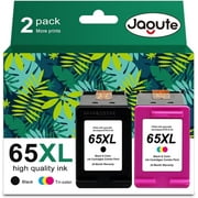 65 XL 65XL Ink Cartridge Compatible for HP 65 Black Ink for Deskjet 3755 3700 3752 3772 2600 2622 2652 2655 2640 Envy 5000 5055 5052 5014 5010 5070 AMP 100 120 130 Printers (2 Pack)