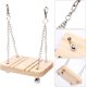 thumbnail image 4 of 2 juegos de columpios para hámster, columpio de madera para hámster, jaula para animales pequeños con cadena, juguetes deportivos cortos para conejillos de indias y hámster dorados -9 x 7 x 1 cm Sincero Electrónica, 4 of 5