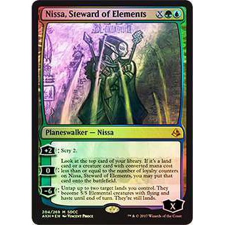 MtG Promo Cards Nissa, Steward of Elements (SDCC 2017)