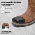 thumbnail image 4 of Botas de Trabajo NORTIV 8 con Punta de Acero Estilo Western Talla 10.5, 4 of 7