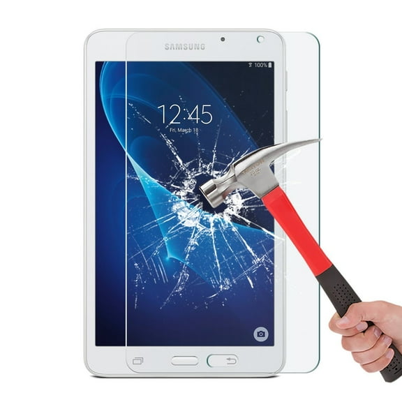 (2 Pack) Galaxy Tab A 7.0 T280 Screen Protector Only, Allytech Crystal Clear Bubble Free Anti-Fingerprint Anti-Scratch Tempered Glass Screen Protector for Samsung Galaxy A 7.0 T280