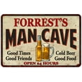 thumbnail image 1 of FORREST'S Man Cave Sign 12 x 18 Matte Finish Metal 112180011404, 1 of 1