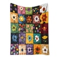 thumbnail image 2 of CaiYueKe Small Size Flannel Blanket, 39x27.6 Inch Soft Warm Nap Blanket, Print Flannel Throw for Sofa Bed Camping, Lightweight Cozy Blanket, Gift for Holiday Thanksgiving Christmas, 2 of 7