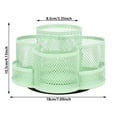 thumbnail image 2 of Storage Desk Accessories Desk Storage Desk Accessories 360 ° Rotating Desktop Storage Suitable For Pen Holders Marker Pens Erasable Metal Makeup Brush Holders, 2 of 3