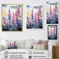 thumbnail image 4 of Designart "Meadow Wild Lupine Charm" Floral & Botanical Floater Framed Wall Decor, 4 of 7