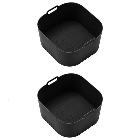 2PCS Air Fryers Tray Silicone Air Fryers Basket Air Fryers Accessory for Cooking