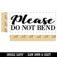 thumbnail image 2 of Please Do Not Bend Artwork Photographs Self-Inking Rubber Stamp Ink Stamper for Business Office - Sky Blue Ink - Small 1-1/2 Inch, 2 of 7
