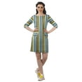 thumbnail image 2 of Moomaya Printed Tunic Dresses Women Back Slit 3/4 Sleeve Dress With Pockets, 2 of 6