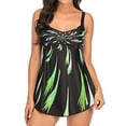 thumbnail image 2 of Plus Size Print Women Tankini Swimsuit Tummy Control Two Piece Bathing Suits Push-Up Swimwear Set, 2 of 3