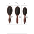 thumbnail image 5 of Cepillo de pelo plano con cerdas de jabalí y mango de madera, masajeador del cuero cabelludo y control del encrespamiento para un brillo suave., 5 of 5