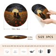thumbnail image 2 of Cats Flowers and Moon Clouds Grass Trivet Mats Woven Pot Holders 3Pcs Non-Slip Heat Resistant for Hot Pots Pans Pats, 2 of 6