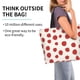 thumbnail image 2 of Fotbe Abstract Red Polka Dot Bolsa Tote Estética de Lona con Estampado para Mujer - Bolsa Reutilizable de Hombro Casual para Vacaciones, Compras, Trabajo y Gimnasio, 2 of 8